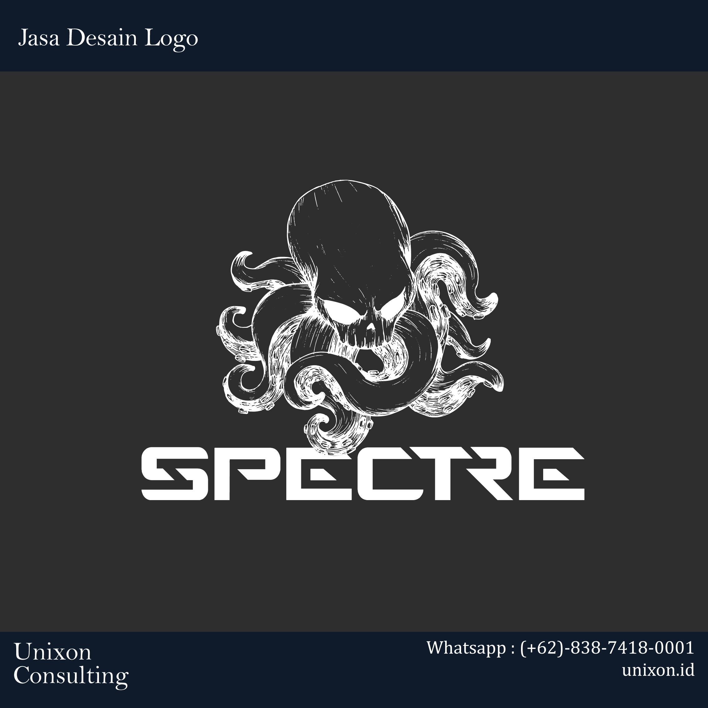 jasa design logo spectre bar di gading serpong